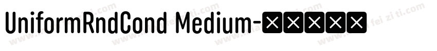 UniformRndCond Medium字体转换